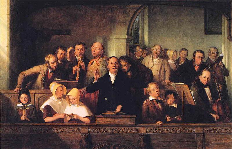 unknow artist The Village Choir oil painting image